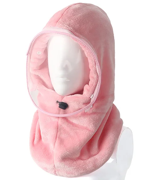 

New Cycling Warm Cap with Face Shield Women Adjustable Windproof Cycling Face Mask for Ski, Hiking, Fishing Winter Cap