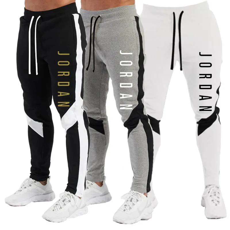 

Fast deliver Men Joggers Gym for Jordan Casual Men Sweatpants Gray Joggers Homme Trousers Sporting Clothing Bodybuilding Pants