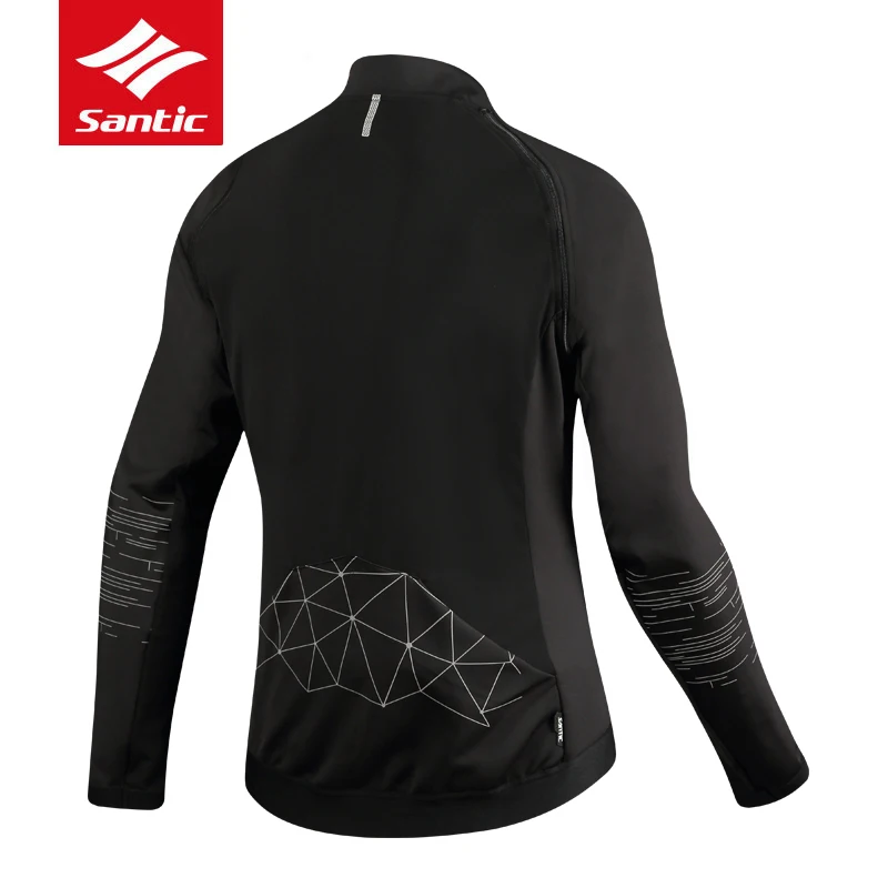Santic мужские куртки для езды на велосипеде со съемными рукавами сохраняющие тепло