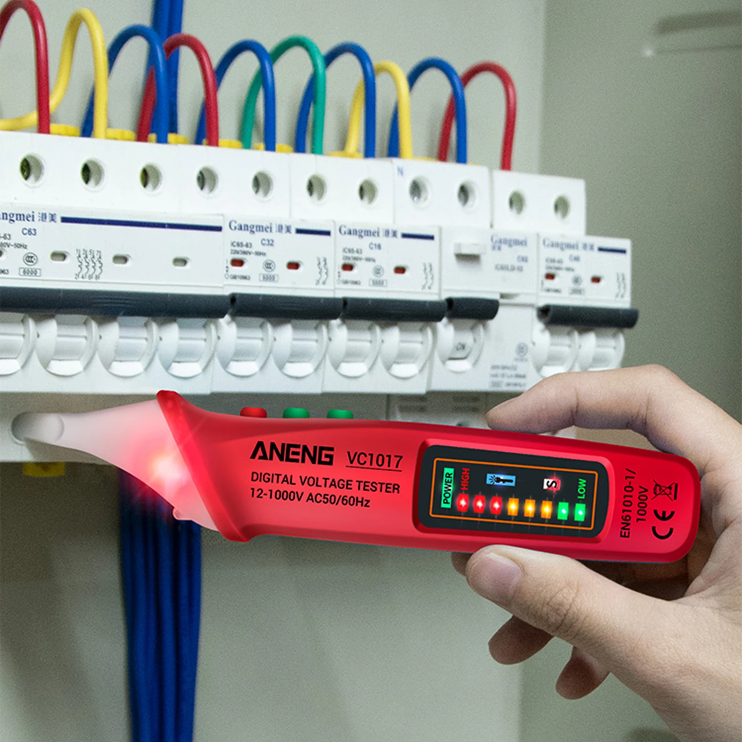 

VC1017 AC Voltage Detector Circuit Tester Pen-type Voltage Tester NCV Electrical Pen Tester Line Detection Smart Test Pen