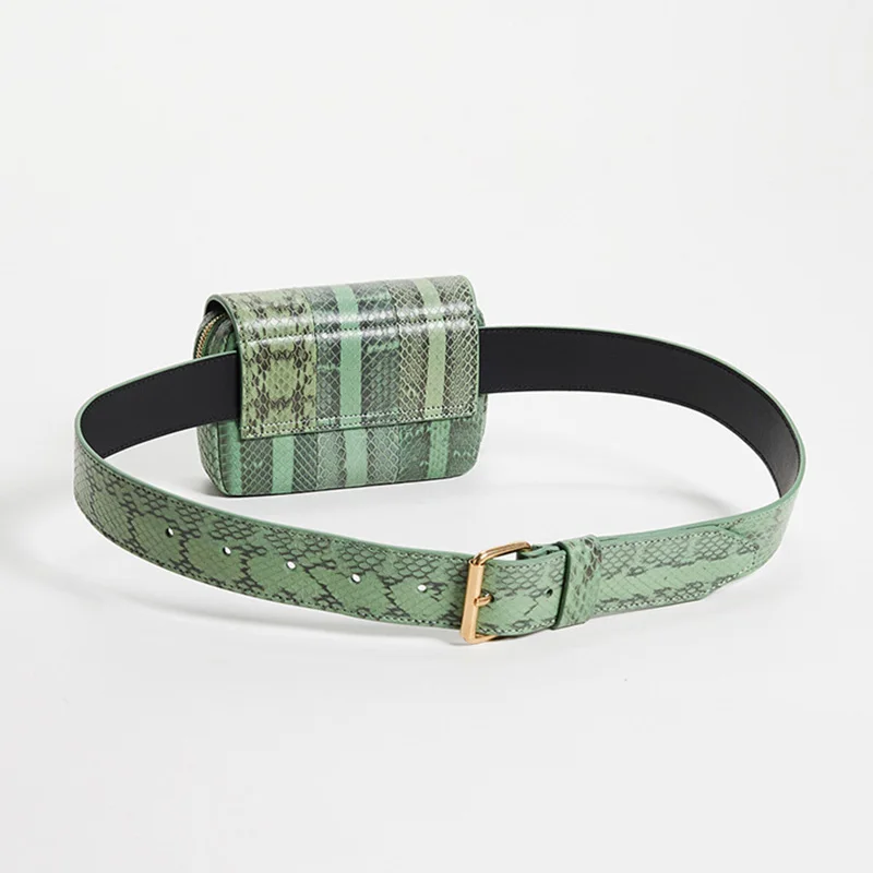 Женская поясная сумка модные поясные сумки Змеиный узор хип-пакет роскошные