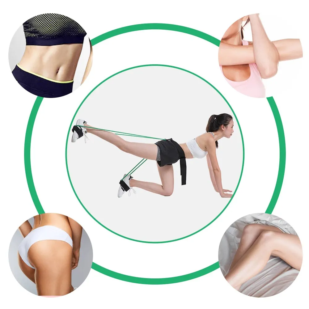 Fitness Resistance Belts Set Bands for Butt Legs Muscle Training Waist Belt Elastic | Спорт и развлечения