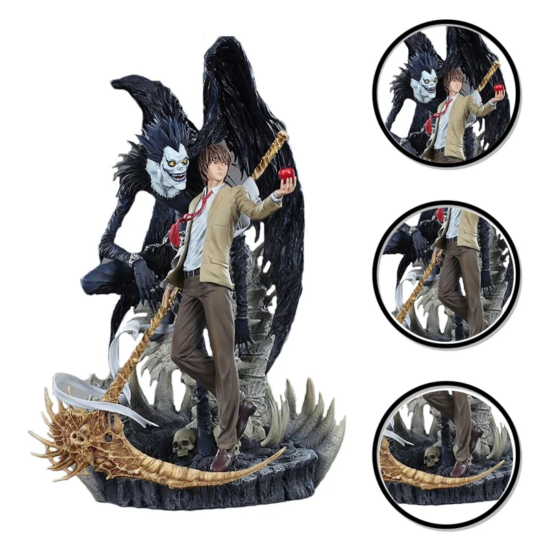 

24CM Japanese Hot Anime Death Note L Ryuuku Ryuk PVC Grim Reaper Collection Handsome Doll Model Toy Figure Action Boxed Ornament