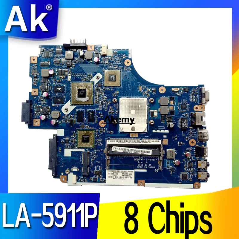 Материнская плата для ноутбука For Acer ASPIRE 5551G 5552G MBR4302001 NEW75 LA 5911P REV: 1 0 с графической