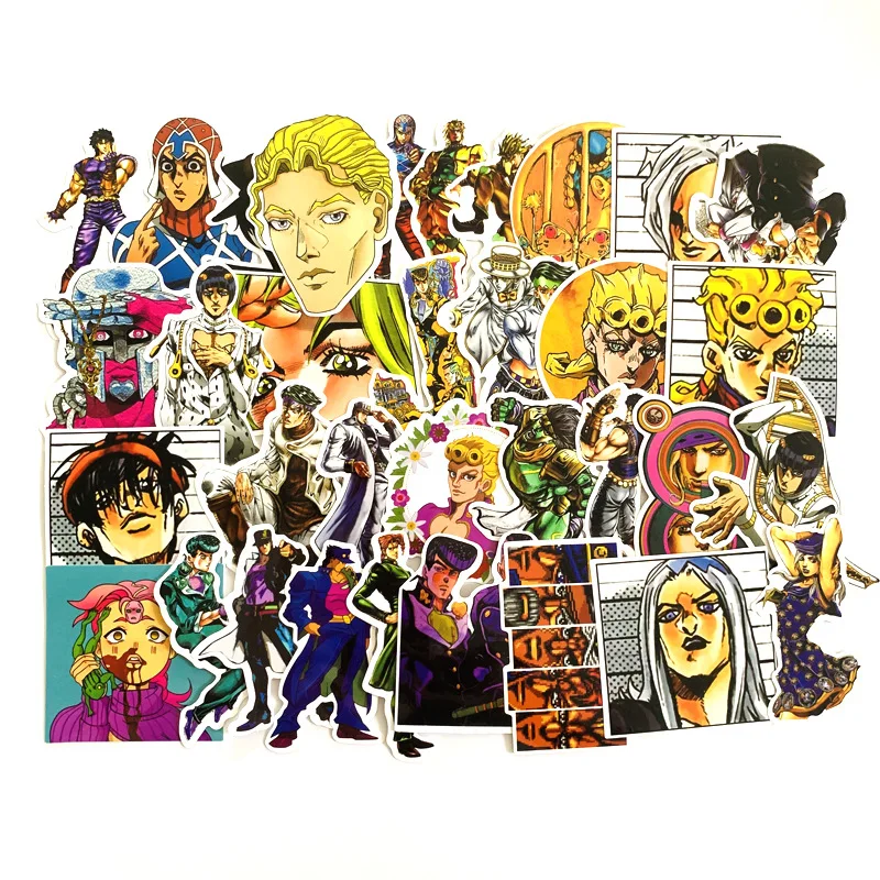 50 шт. мультфильм jojo комиксов наклейки Наклейка для сноуборда ноутбука багаж автомобильный холодильник DIY Стайлинг винил дома