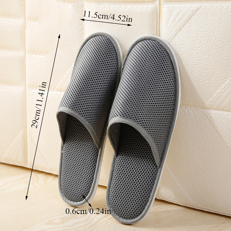 1 пара одноразовые домашние тапочки унисекс из сетчатой ткани | Обувь