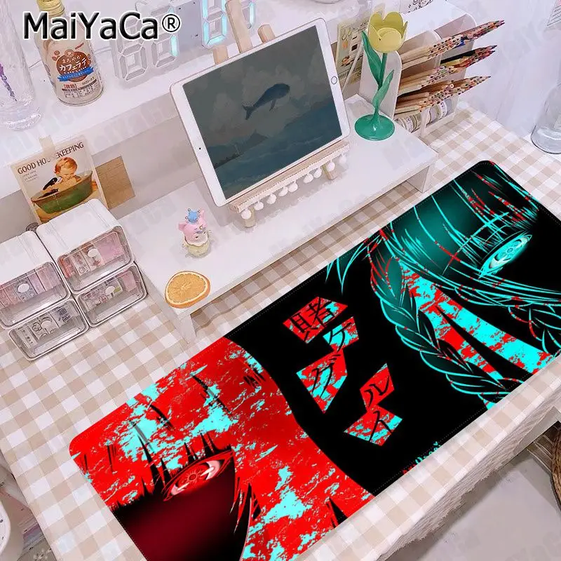 

MaiYaCa Anime Kakegurui Yumeko Jabami 2020 New Large sizes DIY Custom Mouse pad mat Size for Kawaii Desk Teen Girls for Bedroom