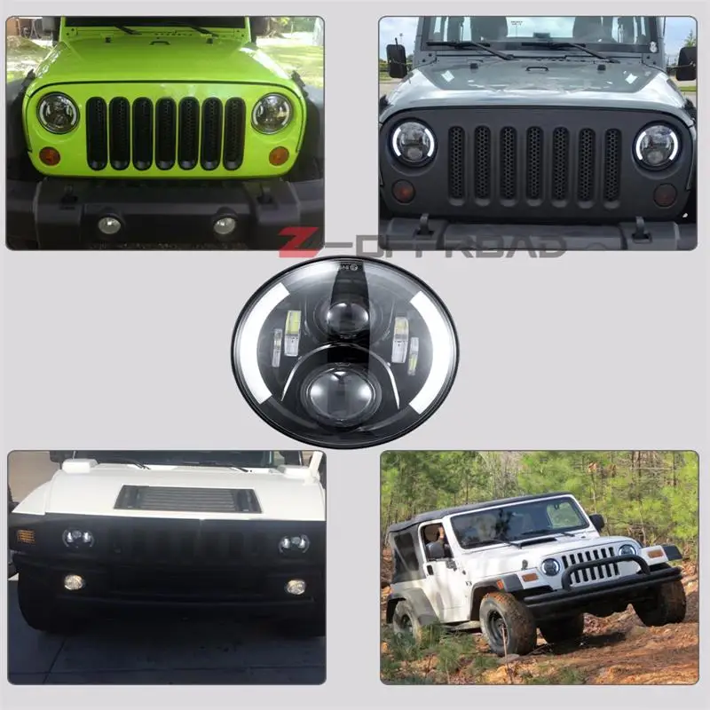 Точечный Утвержденный для Jeep Wrangler светильник светодиодный головной s 7 дюймов