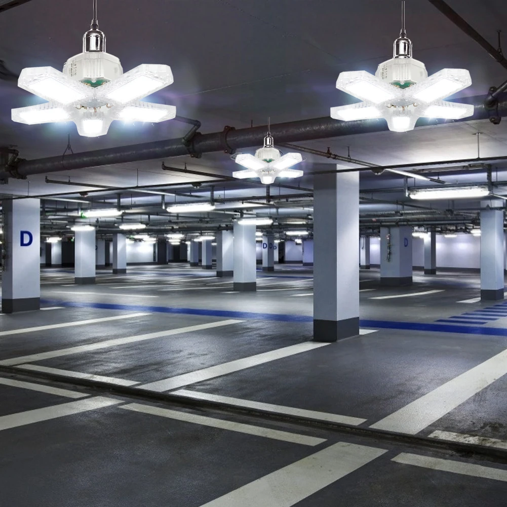 

100W E27 Industrial Lighting 135LED Foldable Garage Light Deformable Led Lamp for Workshop Barn Workbench Light