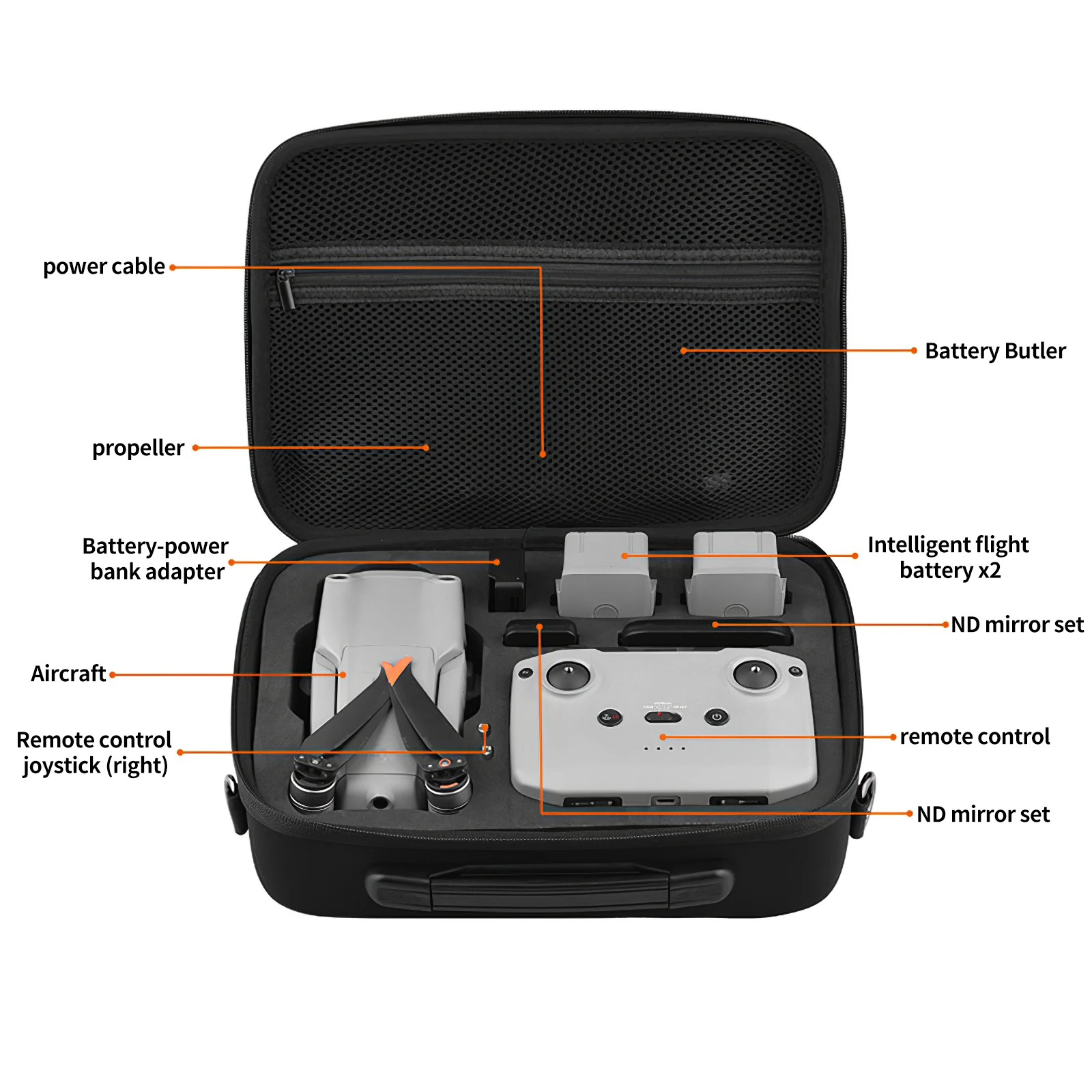 

Storage Bag Royal For MAVIC AIR 2 Portable Shoulder Messenger Bag Decompression Package Nylon Luggage Accessories Travel Working