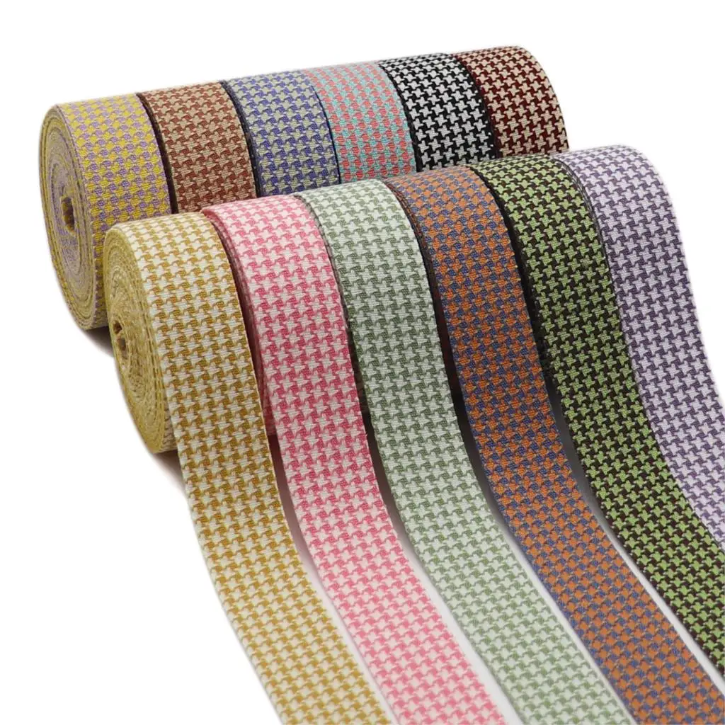 5 ярдов 25 мм двухсторонняя лента гусиные лапки бронзирующие точки для бантов