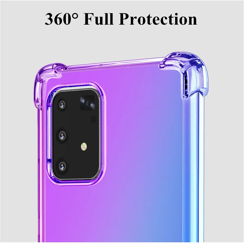 Gradient Color Phone Case For Samsung Galaxy A71 A51 A41 A91 A81 Cover Luxury Silicone A21 A11 A01 Capa | Мобильные телефоны и