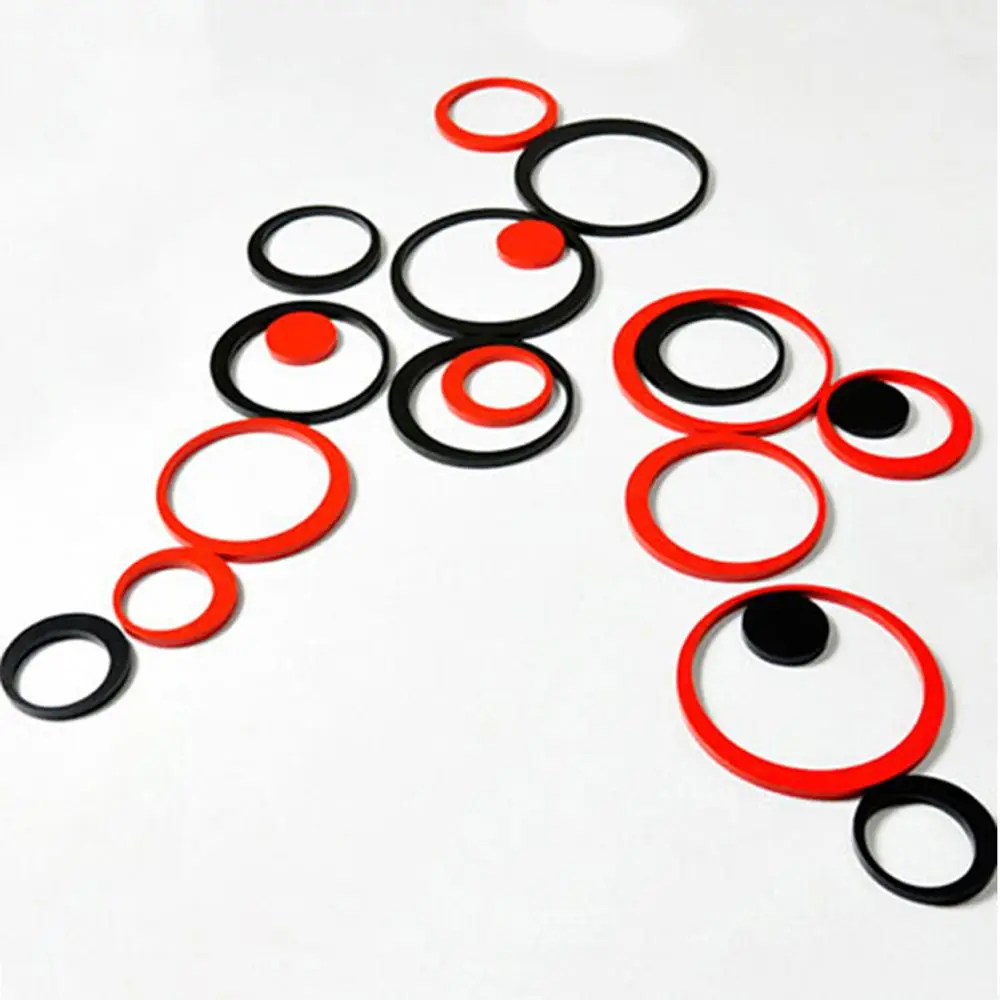 DIY круги наклейки на стену Детские Съемная декорация для спальной 3D искусство ТВ