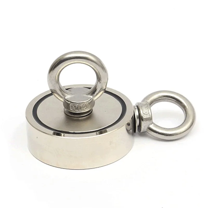 Двухсторонние сильные неодимовые рыболовные магниты с Eyebolt супер сильный