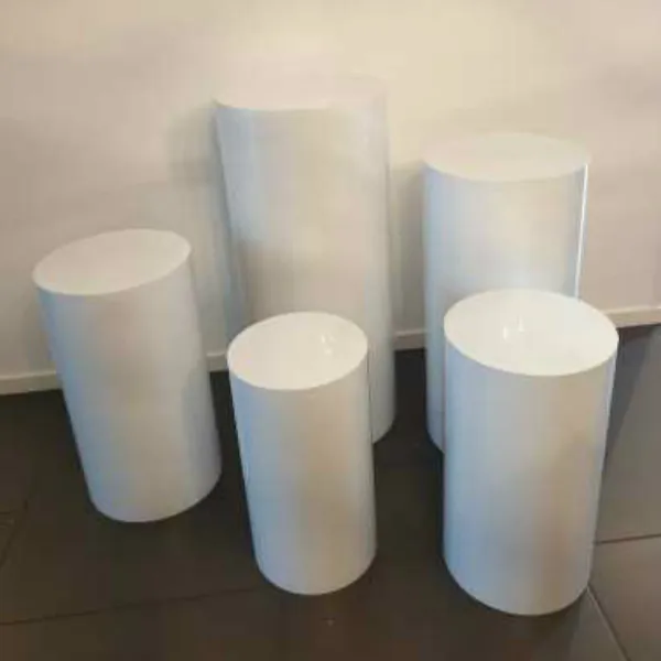 5 шт. белые круглые подставки для укравечерние торта|Украшения своими руками