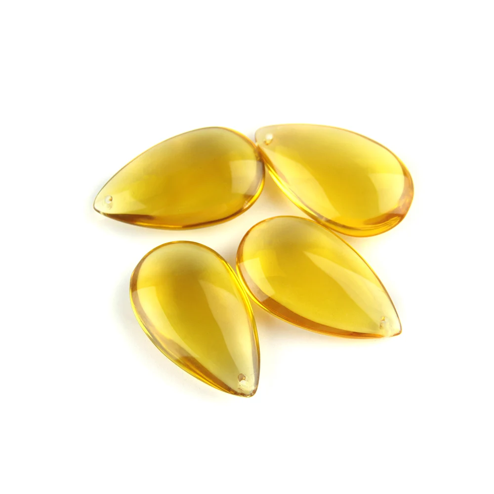 38 мм/50 мм топаз Капли воды призмы для освещения Хрустальная люстра Suncatcher орнамент