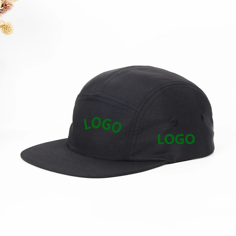 

DIY Custom Logo Quick Drying Waterproof Nylon Hat Spring Summer Style Camping Sports Men's and Women's 5-Piece Baseball Cap