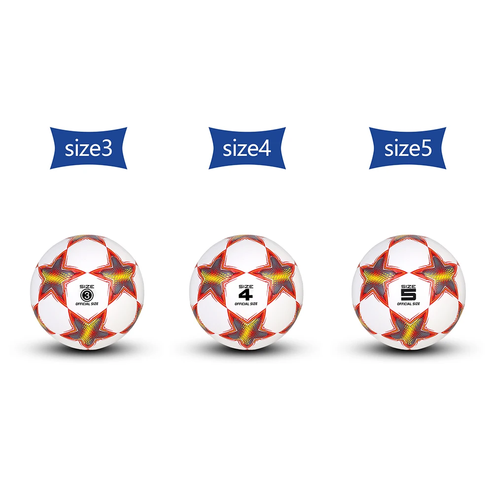Тренировочные футбольные мячи с пентаграммой классический размер 345 для