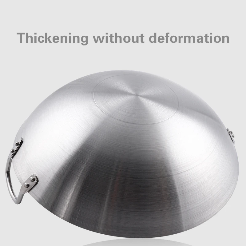 Китайская традиционная железная вок шеф повара с двумя ушками ВОК из нержавеющей