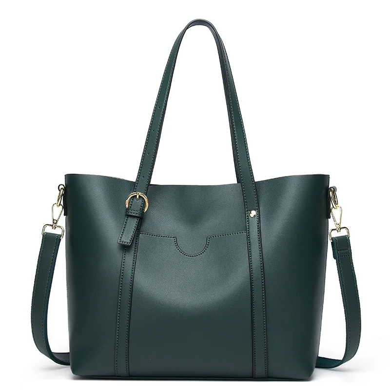 

Women's Bag 2020 New Fashion Large-Capacity Leather Causal Handbags Simple One-Shoulder Handbag Ladies Luxury Tote Bag