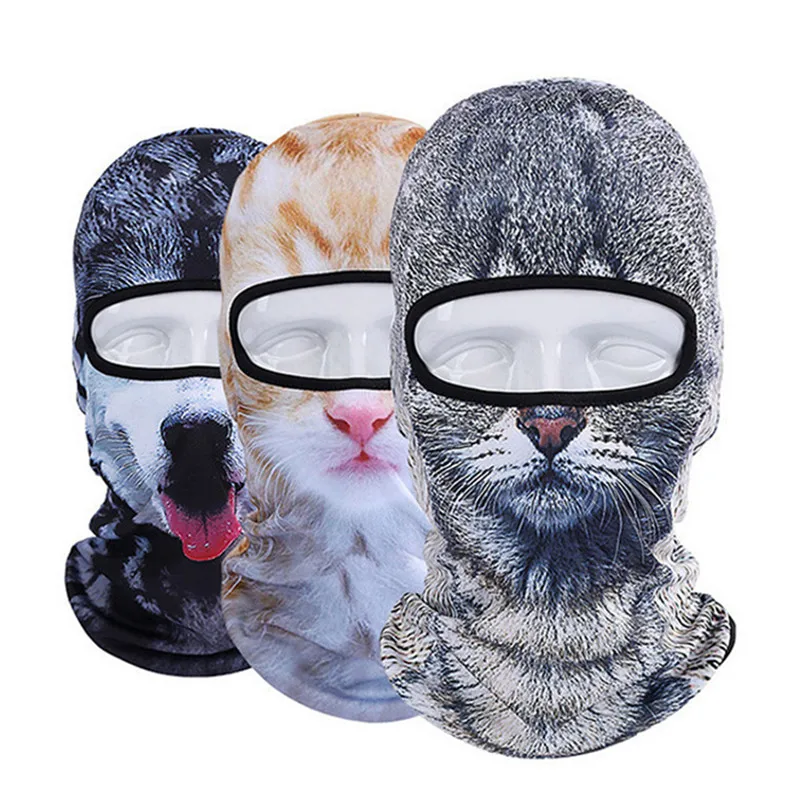 

3D Animal Full Face Protective Mask Bike Riding Mask Balaclava Running Cap Hat Outdoor Sports Training Skateboard Ski Cycling