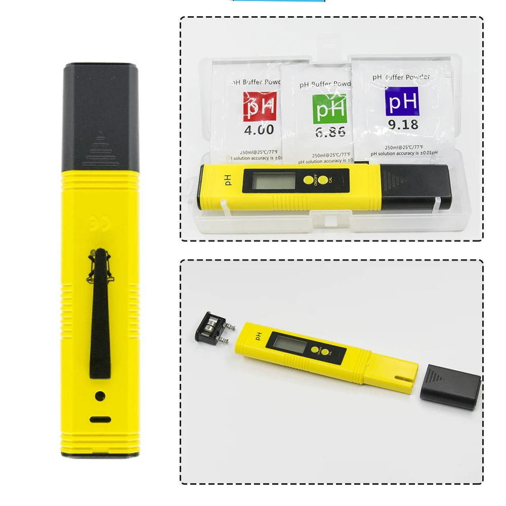PH метр цифровой с ЖК дисплеем измеритель чистоты воды в виде ручки для аквариумов
