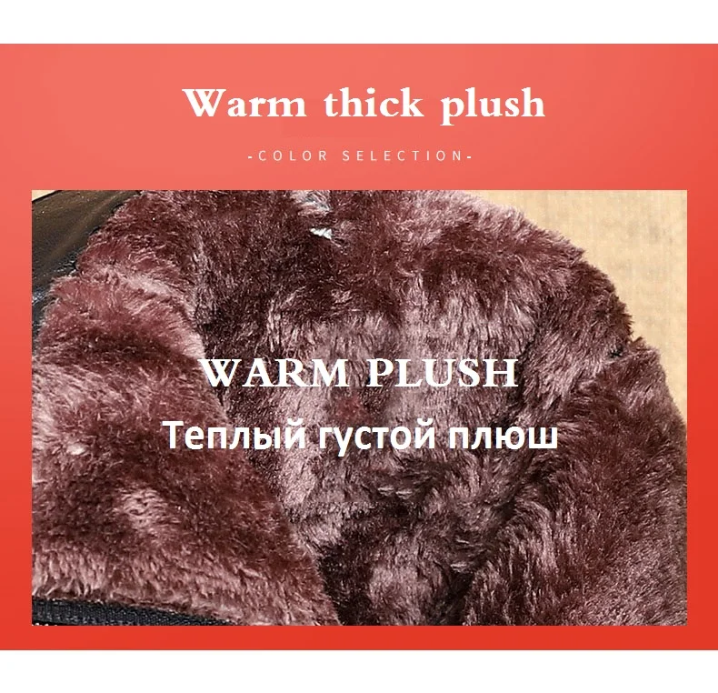DRKANOL/; модные зимние сапоги до середины голени из натуральной кожи на танкетке; теплые плюшевые женские зимние сапоги; Женская водонепроницаемая хлопковая обувь