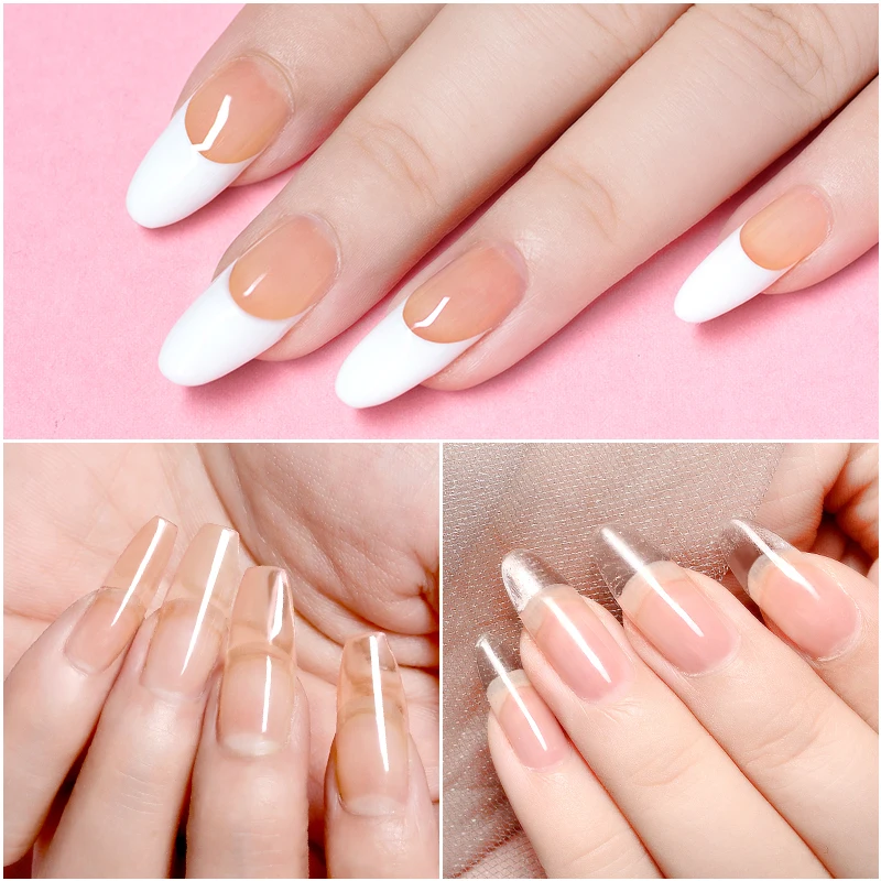 5 мл гель для наращивания ногтей акриловый белый прозрачный Быстрый строительный