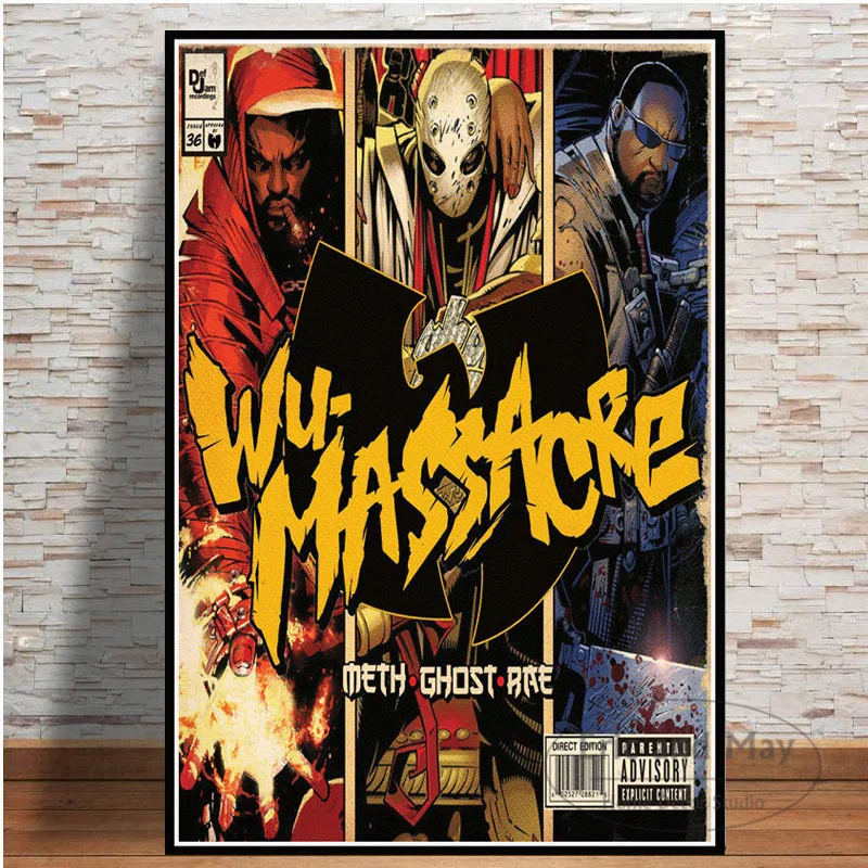 Плакаты и принты Wu-tang Clan 36 камер рэп Картина на холсте художественные настенные