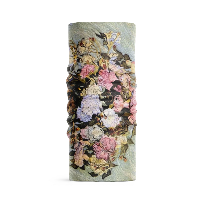 Модный женский шарф на шею с рисунком Ван Гога хиджаб забавным котом Летний