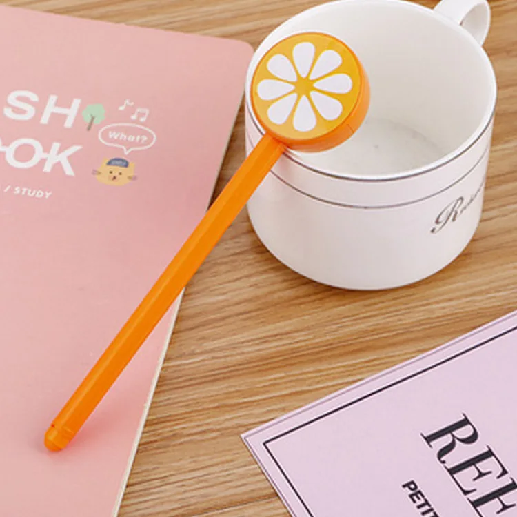 Фруктовые пластиковые гелевые ручки Набор 0 5 мм черные чернила заправка