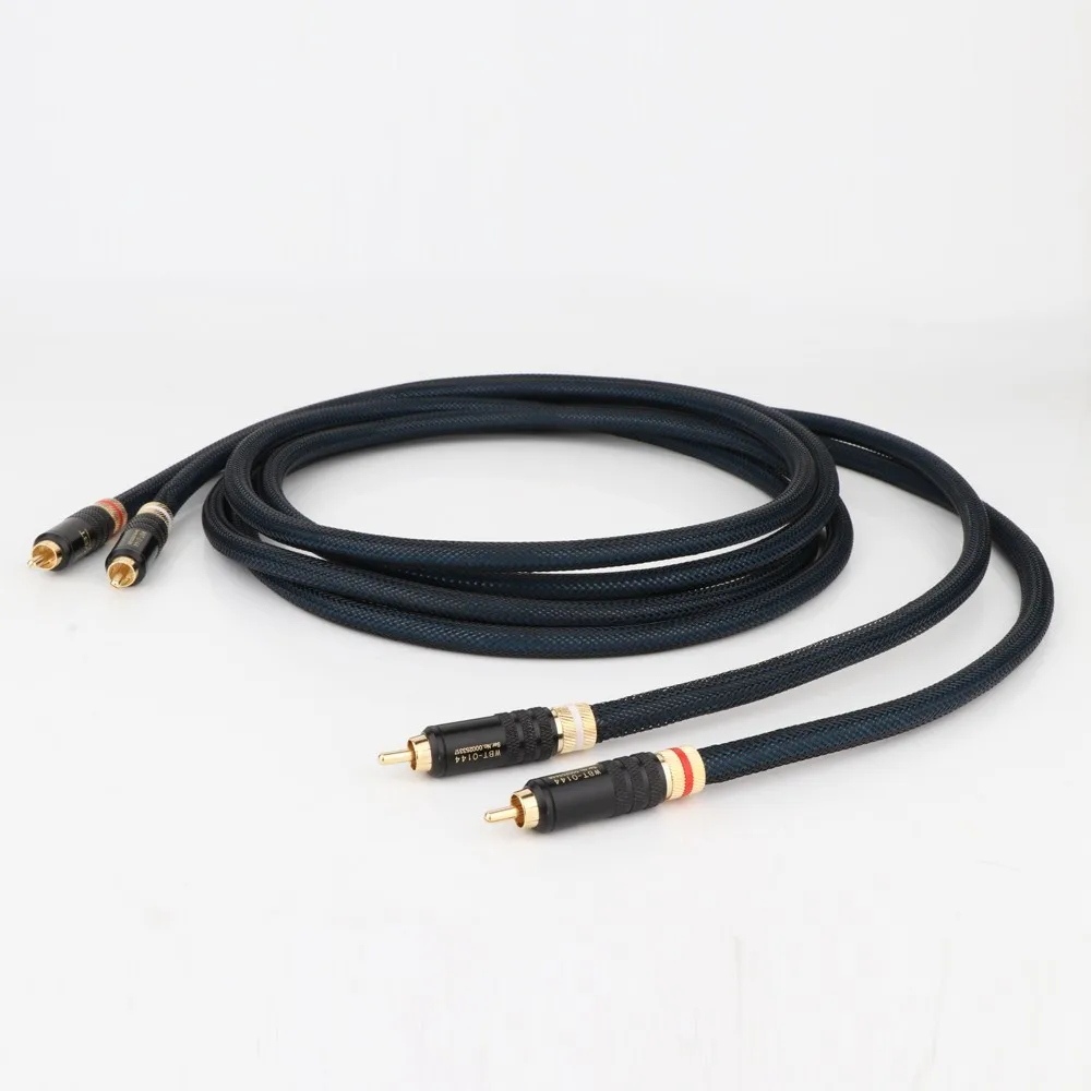 

Аудиокабель SQ88 G5 RCA с посеребренным штекером на штекер RCA, преобразователь аудио кабеля, усилитель