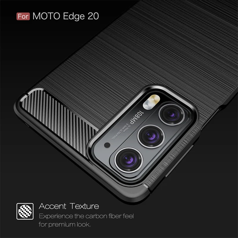 Funda para Motorola Moto Edge 20, carcasa blanda a prueba de golpes...