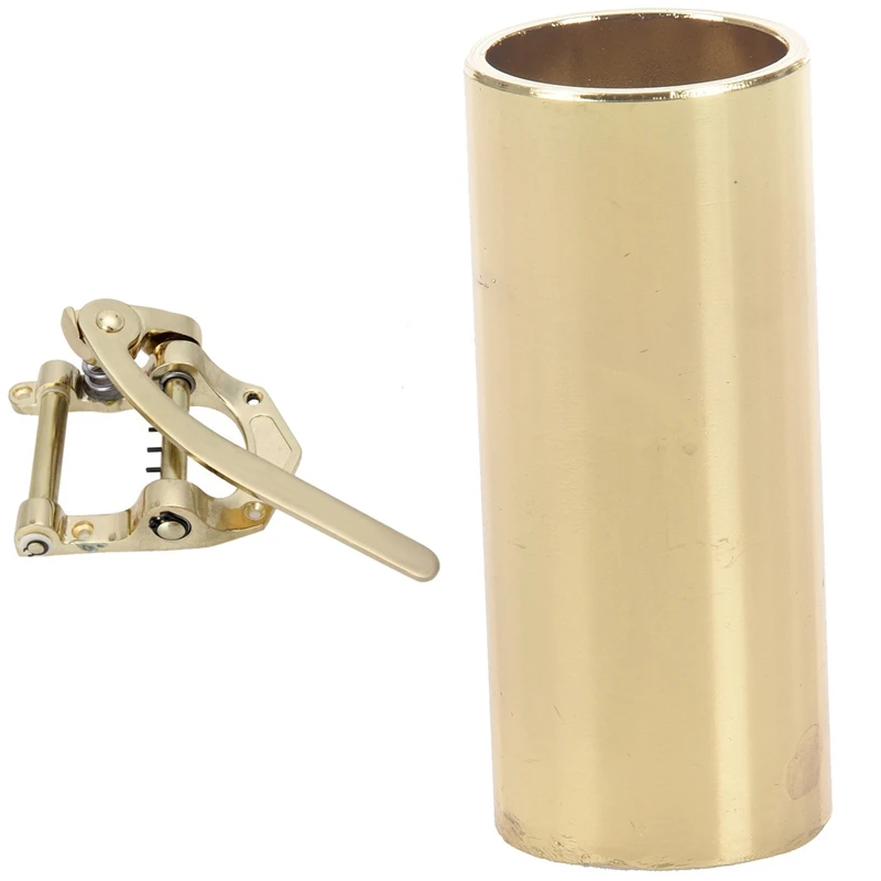 

Metal Electric Guitar Slide Bar Finger Cover, Gold & Alloy Vibrato Tailpiece Tremolo Bridge For Electric Guitar, Gold