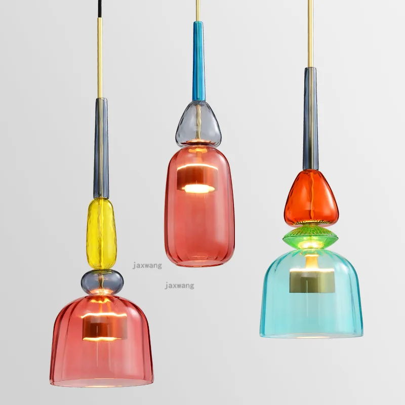Скандинавская светодиодная Подвесная лампа Хрустальный блеск s современные