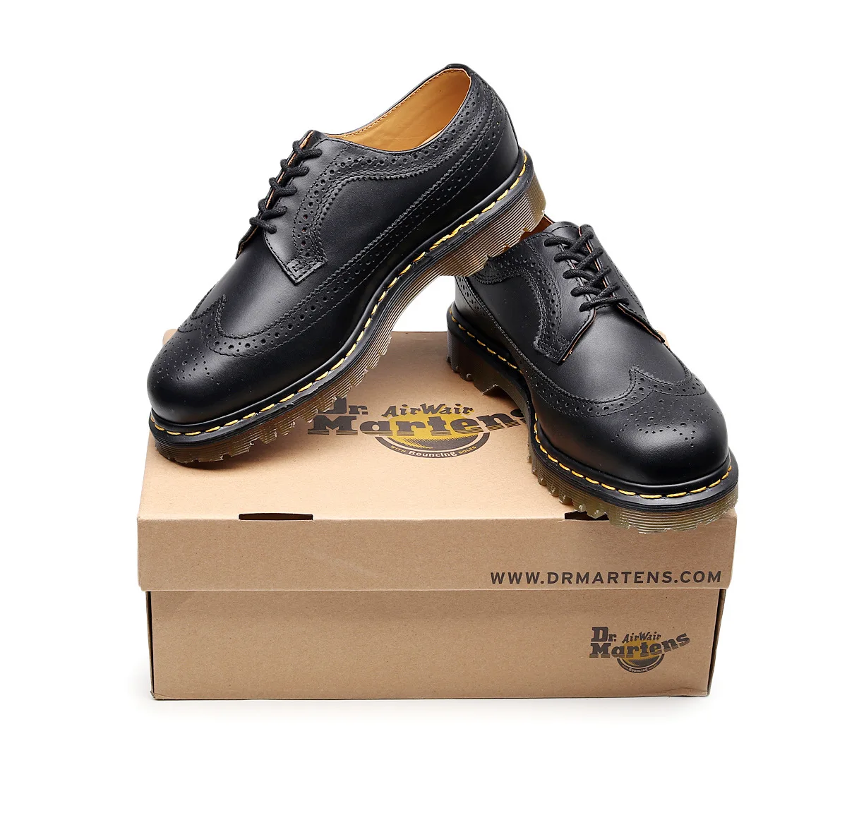 Buty Meskie/Мужские броги из воловьей кожи классические туфли Martin с 5 отверстиями