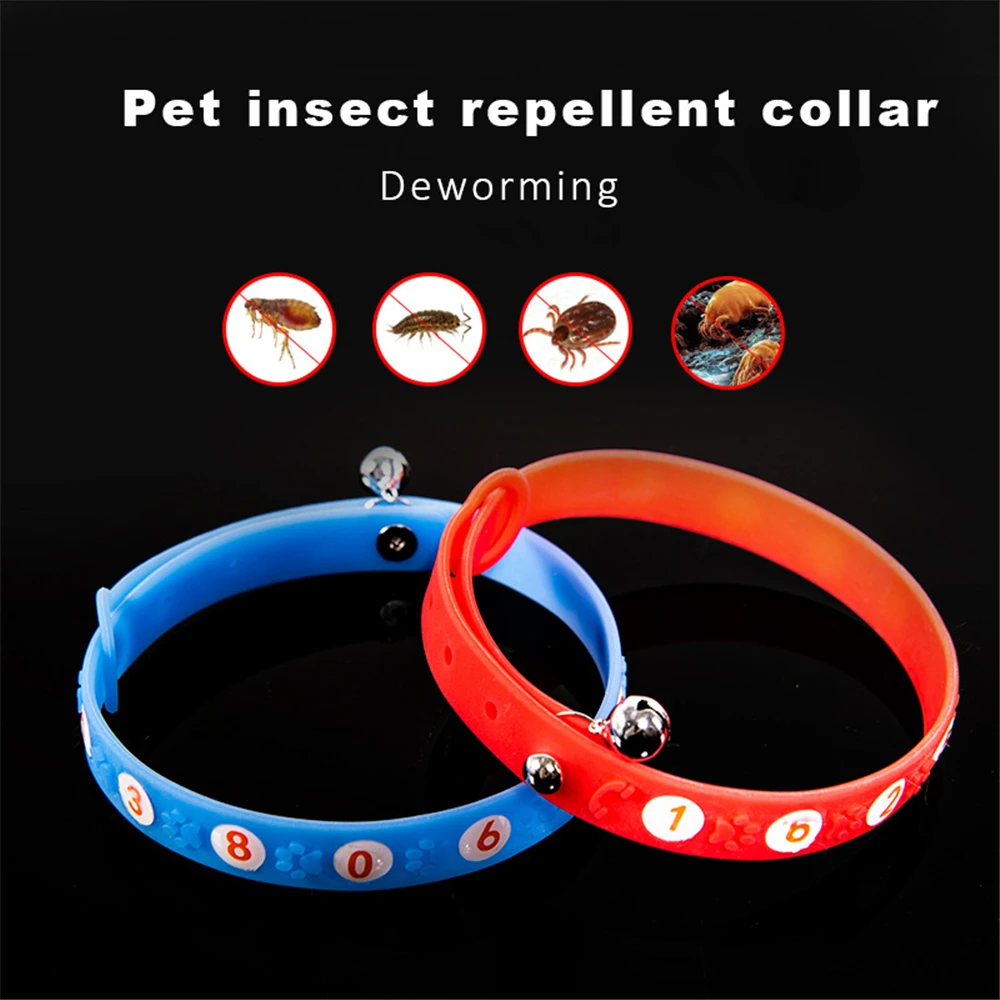 Ошейник для собак и кошек регулируемый пояс снятия клещей капающее средство