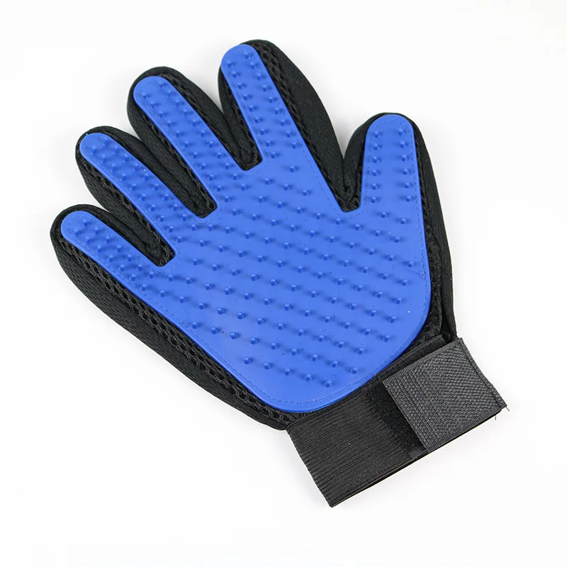 Мягкая силиконовая Щетка для собак перчатка Массажная щетка домашних животных