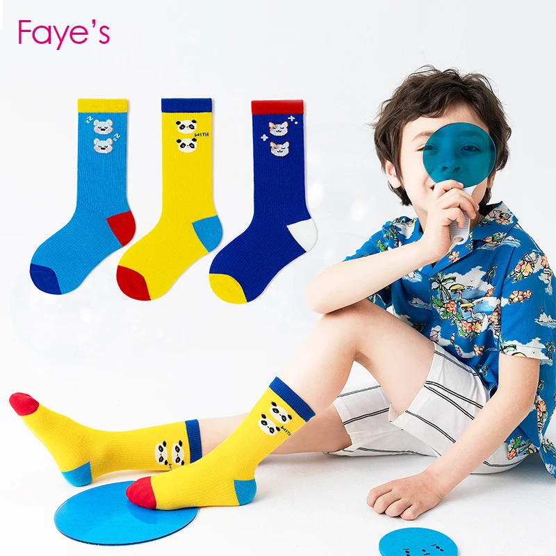 

3 Pairs/Pack Unisex 3-18T Kids Socks Girls and boys Fasion Cotton socks
