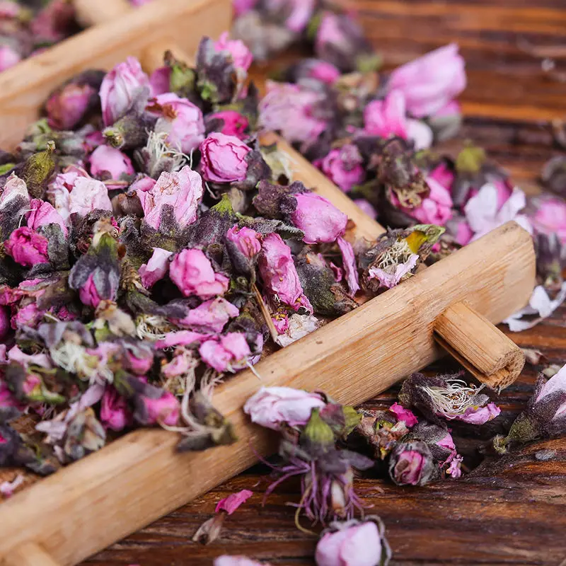 Тускнеют отбеливают и питают кожу чай с сушеными цветами персика 40 г банка