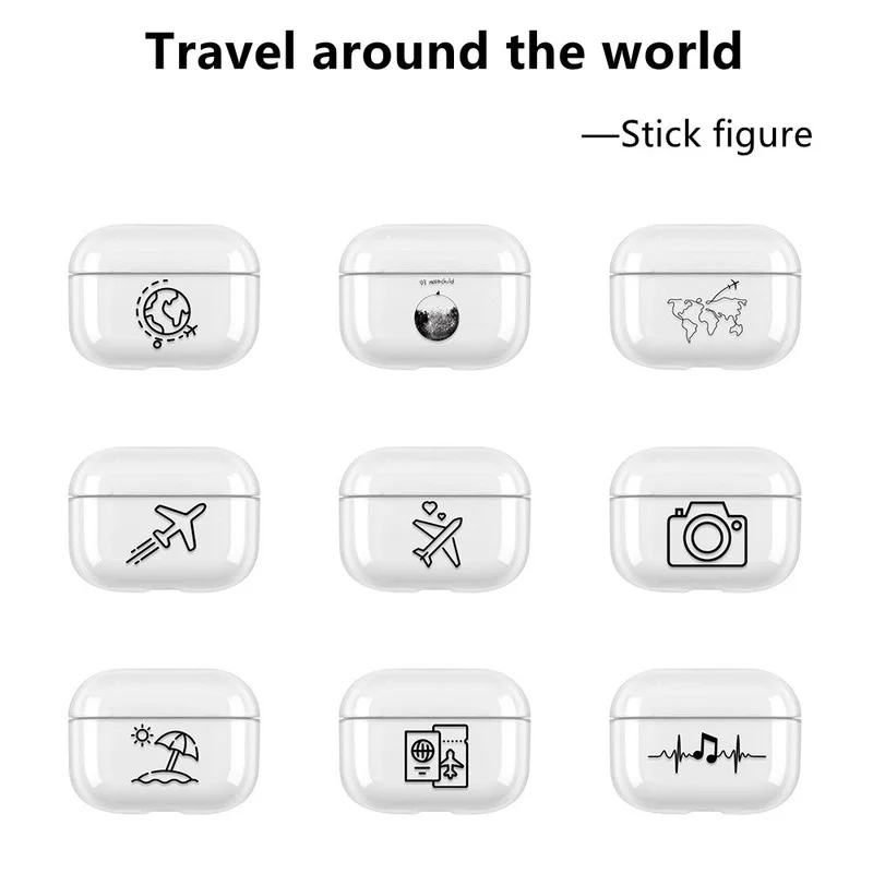 

Прозрачный защитный чехол для наушников AirPods Pro Airpods 1 2 Airpod Pro