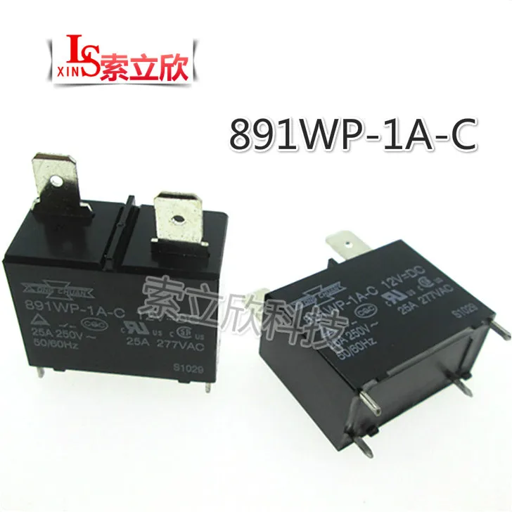 Новое реле 891WP 1A C 12VDC 24VDC 12В 24В 25А 4PIN водонагреватель кондиционирование выделено 10