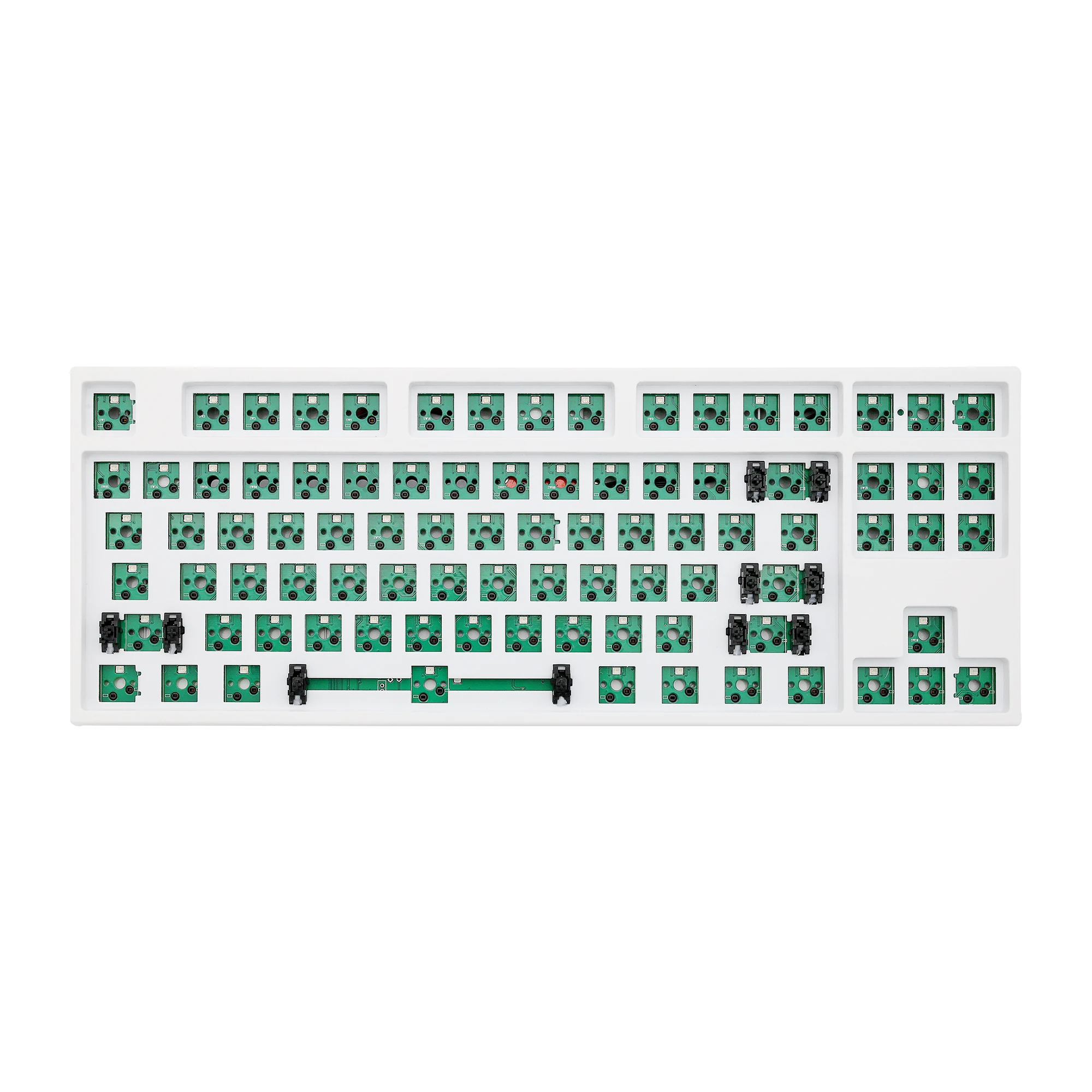 80% MKB87 TKL 87 клавиш двойной режим bluetooth Белая механическая клавиатура в комплекте