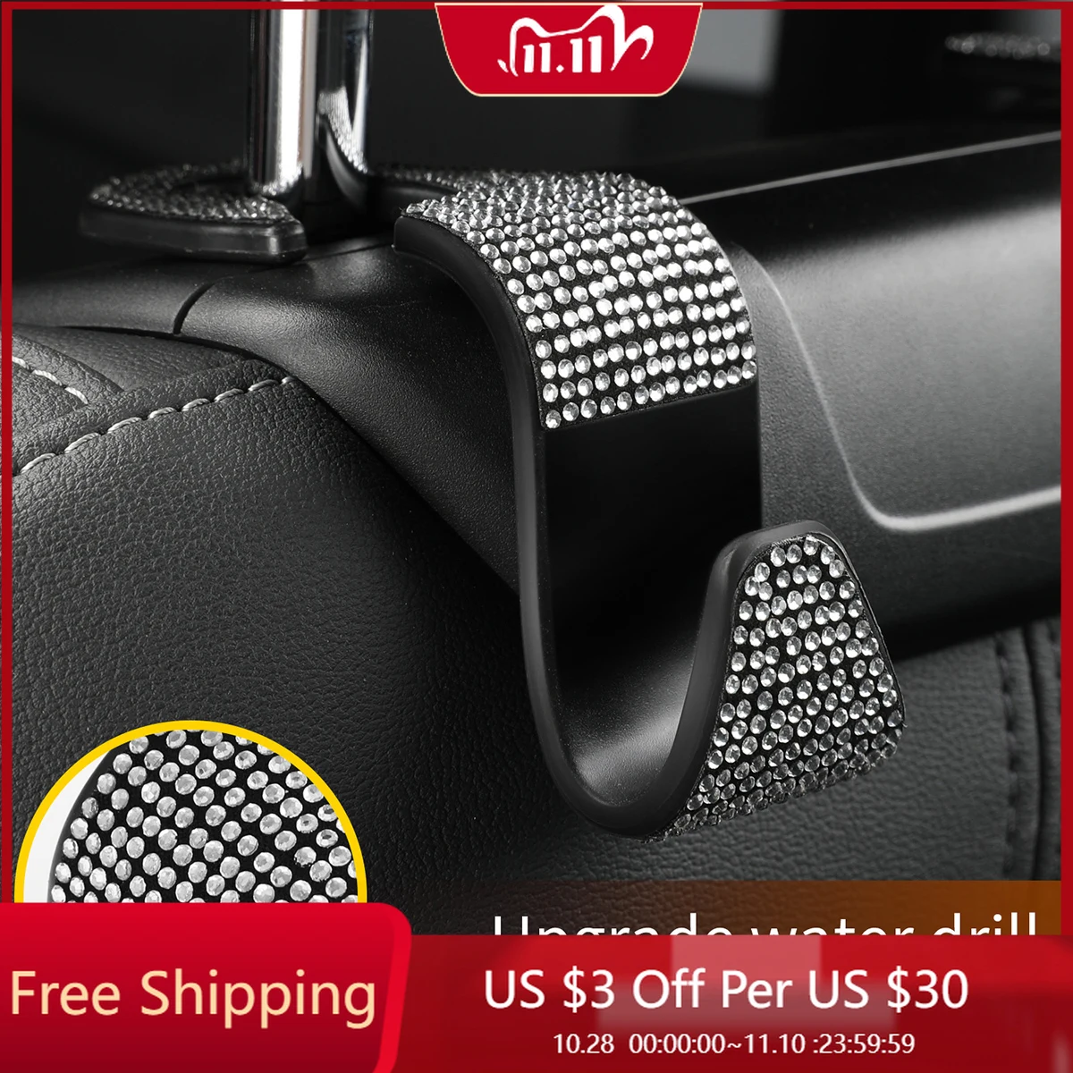 

4 шт., автомобильные Крючки-Вешалки для продуктов