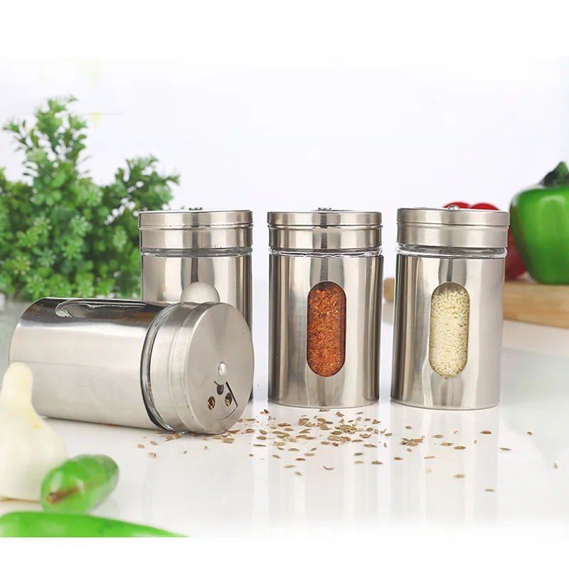 

Glass Sealed Jar Condiment Dispenser Toothpick Box Storage Tank Barbecue Sprinkling Bottle Seasoning Bottle Adjustable Cover