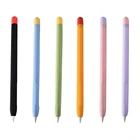 Силиконовый чехол для Apple Pencil 1-го поколения, защитный чехол с 2 крышками, аксессуары для стилуса