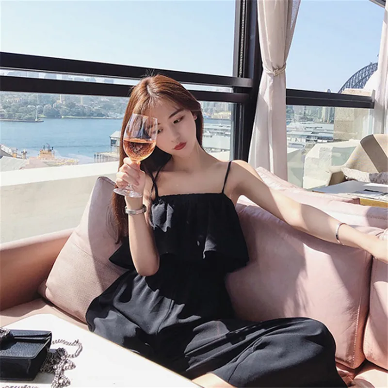 Комбинезон женский свободный большого размера 4XL с эластичной резинкой на талии |