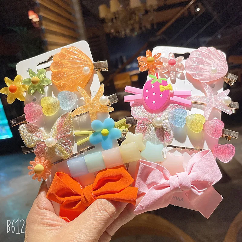 

Girls net red hairpin new cartoon headdress little girl broken hair bb clip hairpin children's baby hair accessories