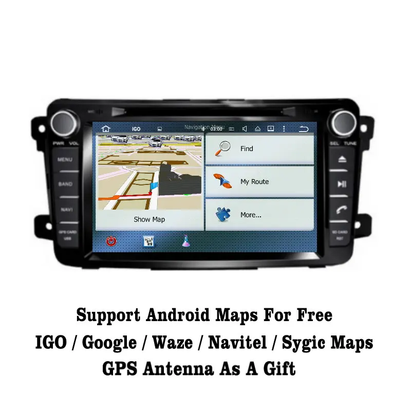 Liislee Android 7 1 2G RAM для Mazda CX 9 2007 ~ 2015 автомобильный Радио Аудио Видео Мультимедиа DVD