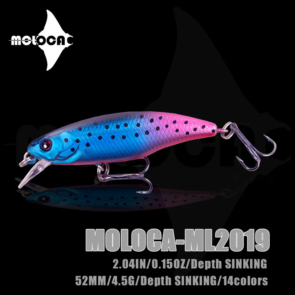 

Minnow Fishing Lure Sinking Weights 4.5g 52mm Accesorios De Pesca Wobblers Leurre Brochet Fish Isca Artificial Angeln Zubehor